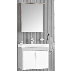 Dulap cu oglinda Orka Luna 60 (Gray Stone/White) Thumb