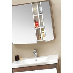 Шкаф с зеркалом Orka Luna 80 (Gray Stone/White) Thumb