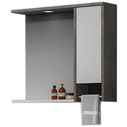 Dulap cu oglinda Orka Aydos 65 (Retro Silver/White)