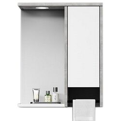 Dulap cu oglinda Orka Aydos 55 (Retro Silver/White)