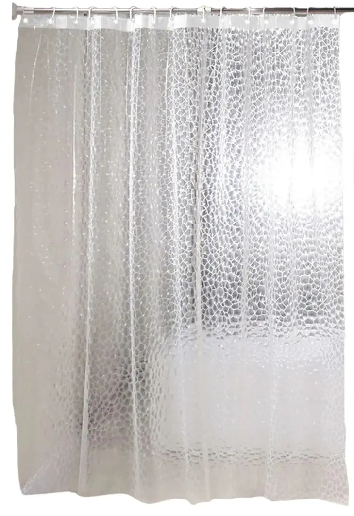 Perdea pentru cada Aptel 3D AG655A 180х200 (Transparent)