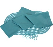 Набор штора для ванны и коврик Bathroom Solutions 39741 (Turquoise)