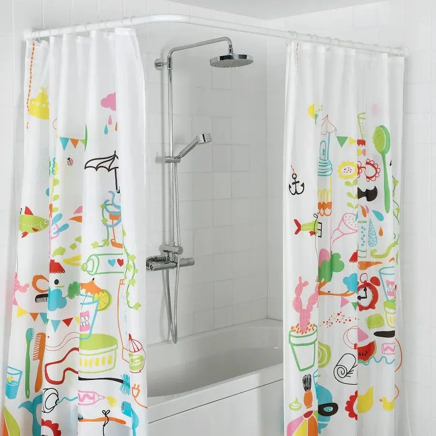 Bara pentru perdea Ikea Vikarn 90x160 (Alb) - 3