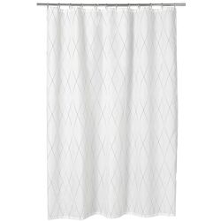 Perdea pentru cada Ikea Bastsjon180x200 (Alb/Gri)