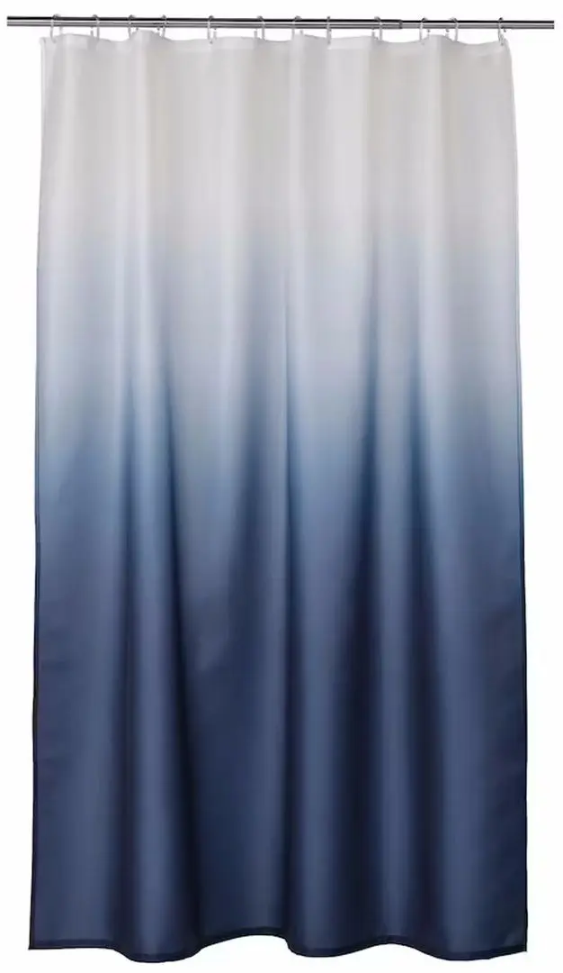 Perdea dus Ikea Nyckeln 180x200 (Alb/Albastru Inchis)