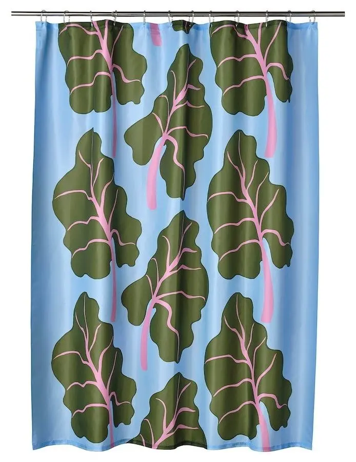 Perdea dus Ikea Bastua 180x200 (Albastru/Verde)