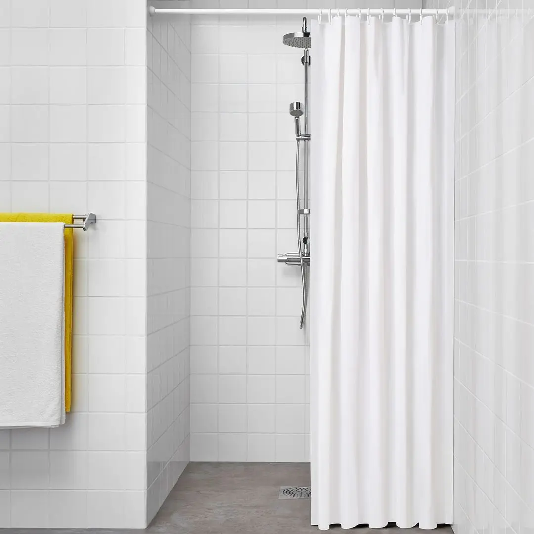 Perdea dus Ikea Luddhagtorn 180x200 (Alb) - 2