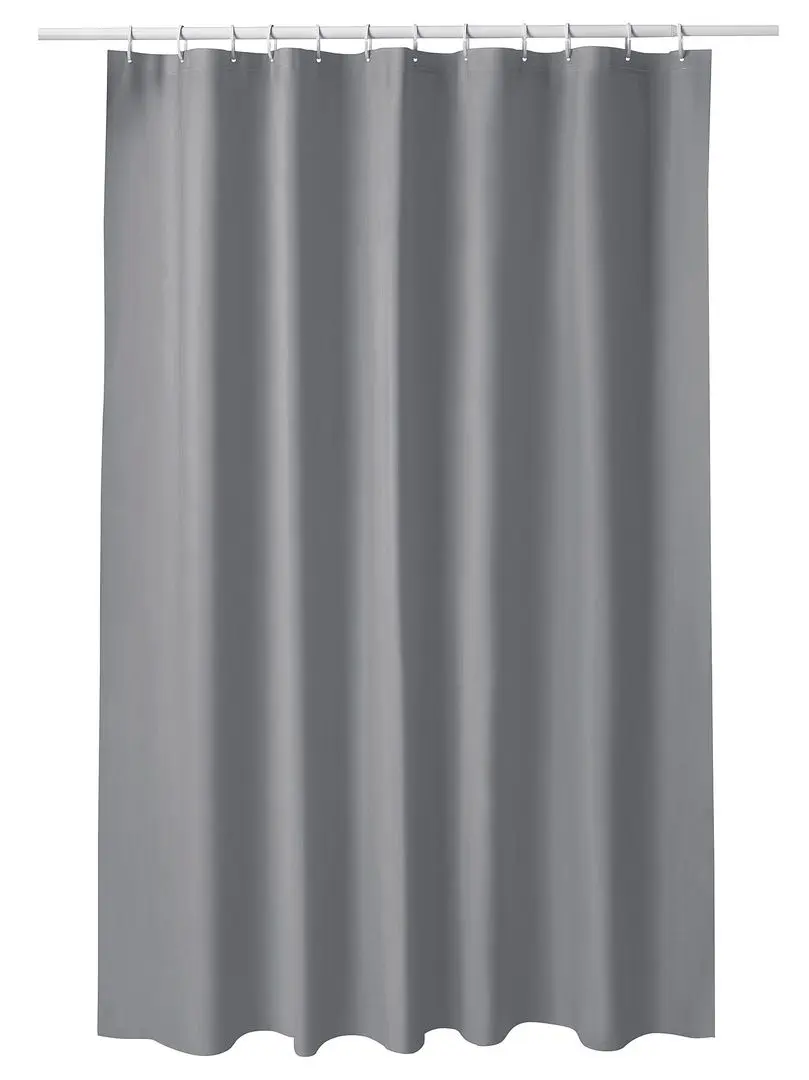 Шторка для душа Ikea Luddhagtorn 180x200 (Серый)