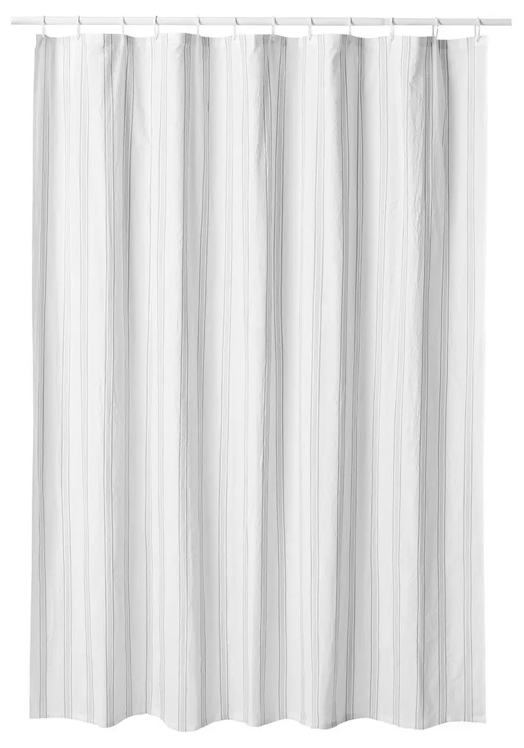 Perdea dus Ikea Svartstarr 180x200 (Alb/Gri)