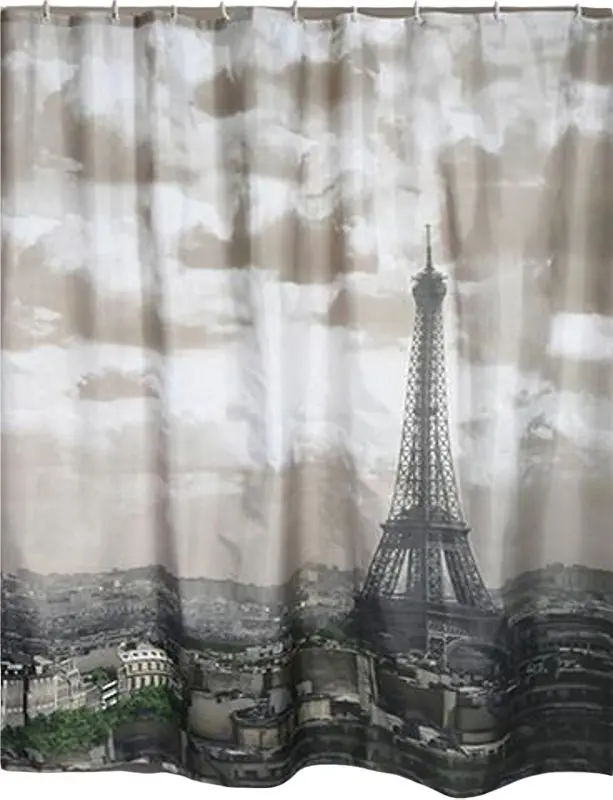 Шторка для душа MSV 40533 200X180 (Eiffel Tower)