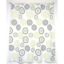 Perdea pentru cada MSV Premium Dots 180x200 (White/Green)