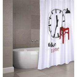 Perdea pentru cada MSV Premium Take Your Time 180x200 (White) Thumb