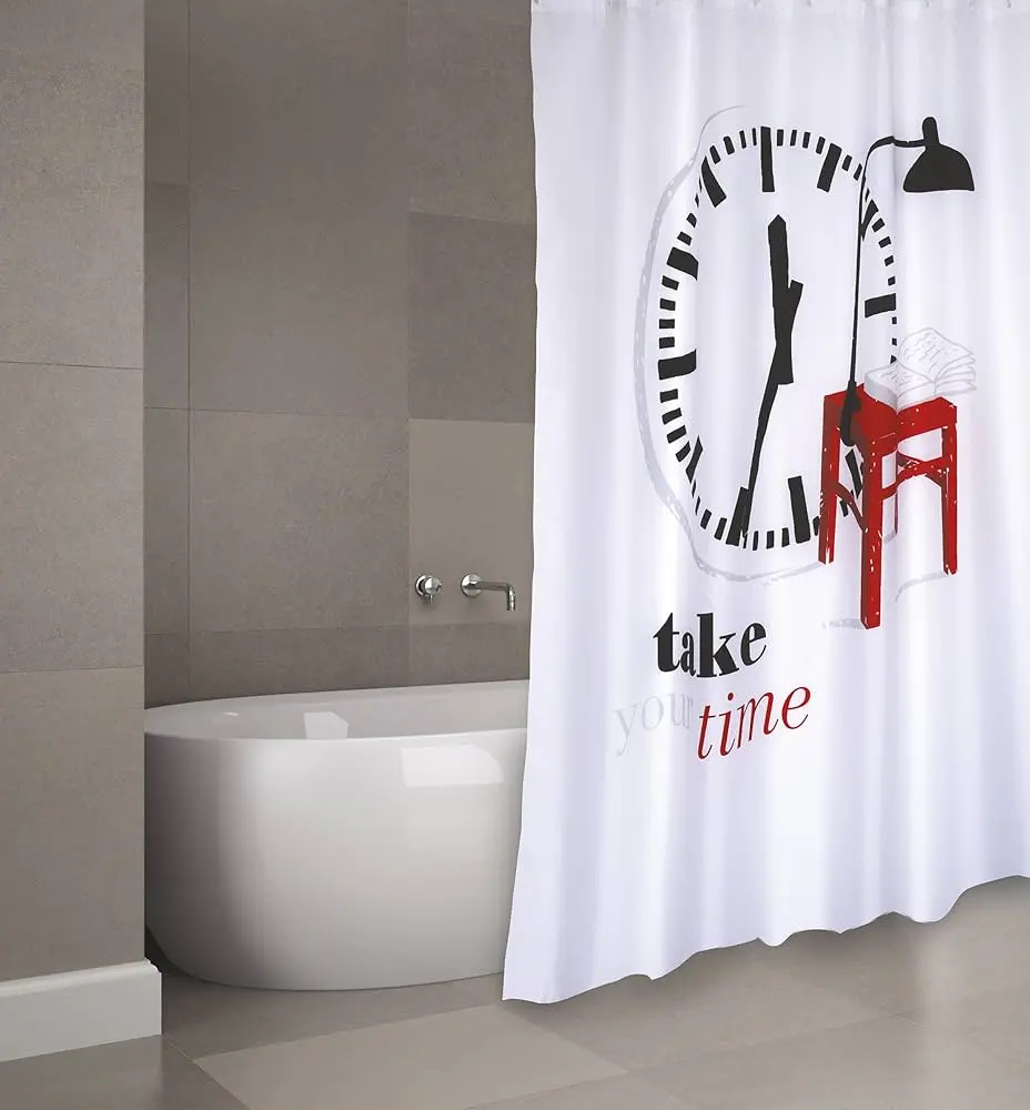 Perdea pentru cada MSV Premium Take Your Time 180x200 (White)