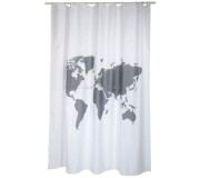 Шторка для ванны MSV Premium World 180x200 (White/Grey)