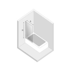 Paravan de cada New Trendy New Soleo P-0025 90x140 (Chrome) Thumb