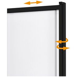 Paravan pentru cada New Trendy Sensi  P-0045 85x150 (Black) Thumb