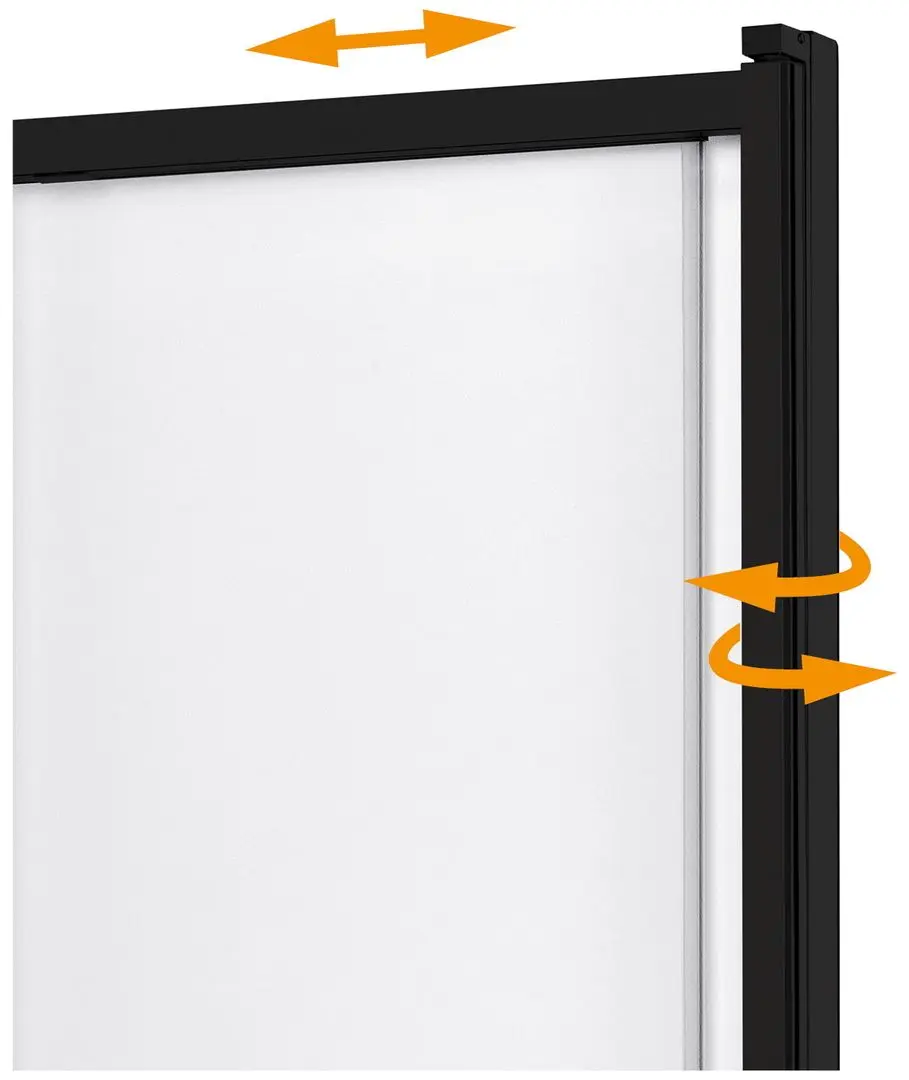 Paravan pentru cada New Trendy Sensi  P-0045 85x150 (Black)