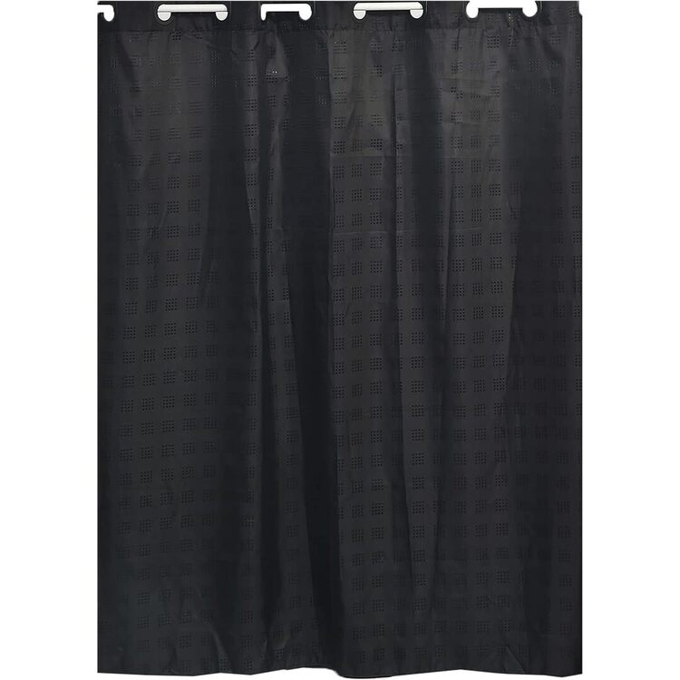 Perdea pentru cada Tendance 52052 180x200 (Black)