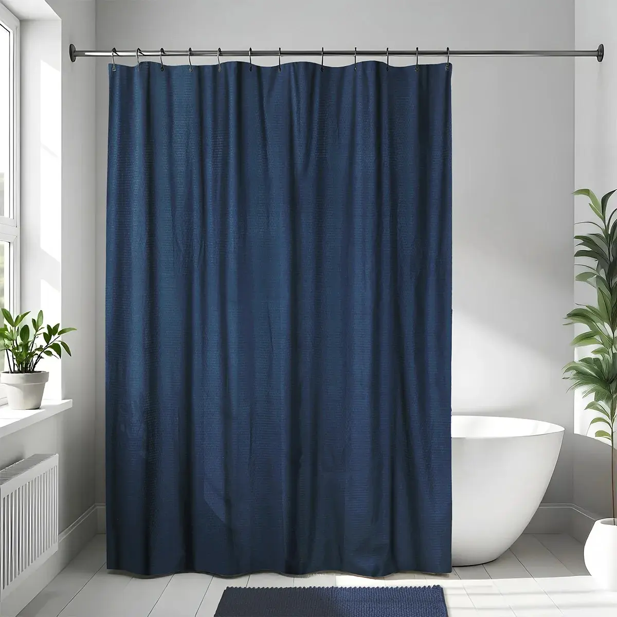 Perdea pentru cada Tendance 55694 180x200 (Navy Blue) - 3