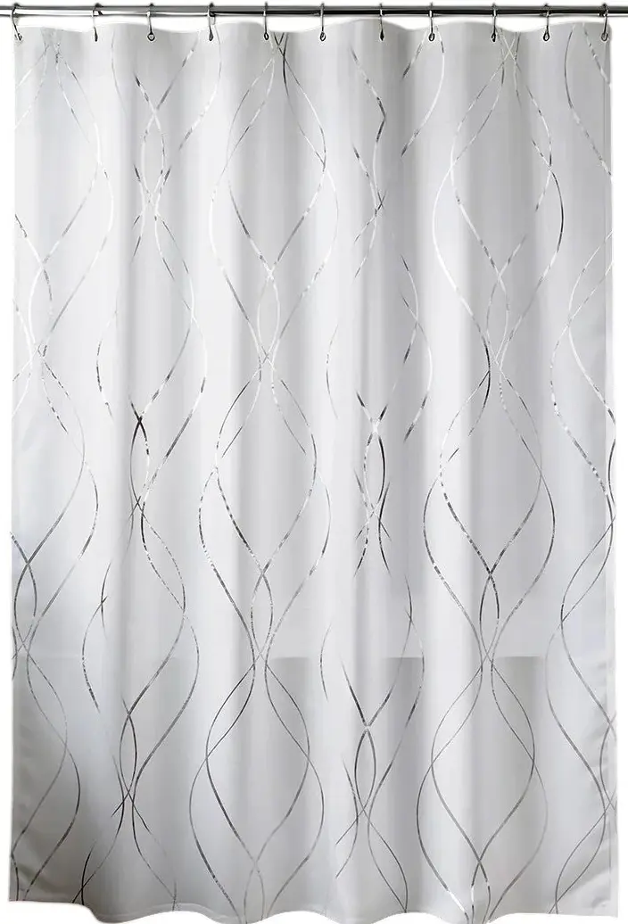 Perdea pentru cada Tendance Epure 56220 180x200 (Silver/White)