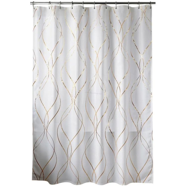 Perdea pentru cada Tendance Epure 56221 180x200 (Gold/White)
