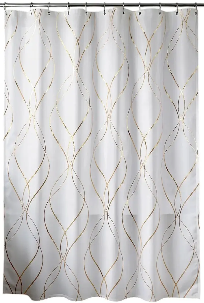 Perdea pentru cada Tendance Epure 56221 180x200 (Gold/White)