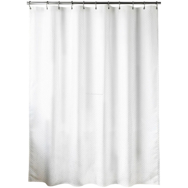 Perdea pentru cada Tendance Waffle 56218 180x200 (White)