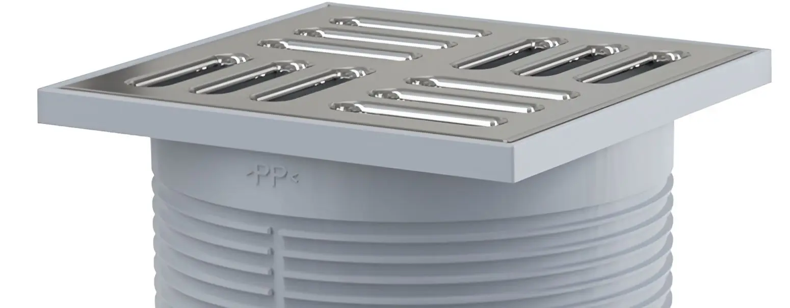 Rigola de dus Alcaplast APV1 105x105 (Grey/Inox) - 2