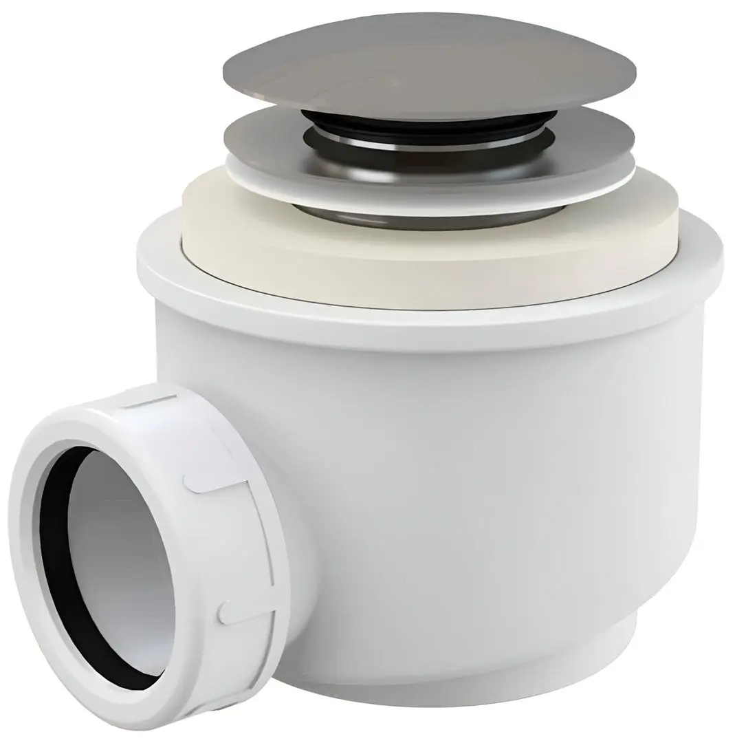 Sifon pentru cadita de dus Alcaplast A465-50 (White/Inox)