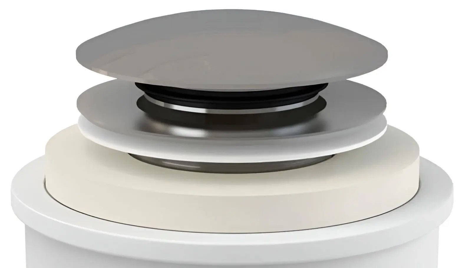 Sifon pentru cadita de dus Alcaplast A465-50 (White/Inox) - 2
