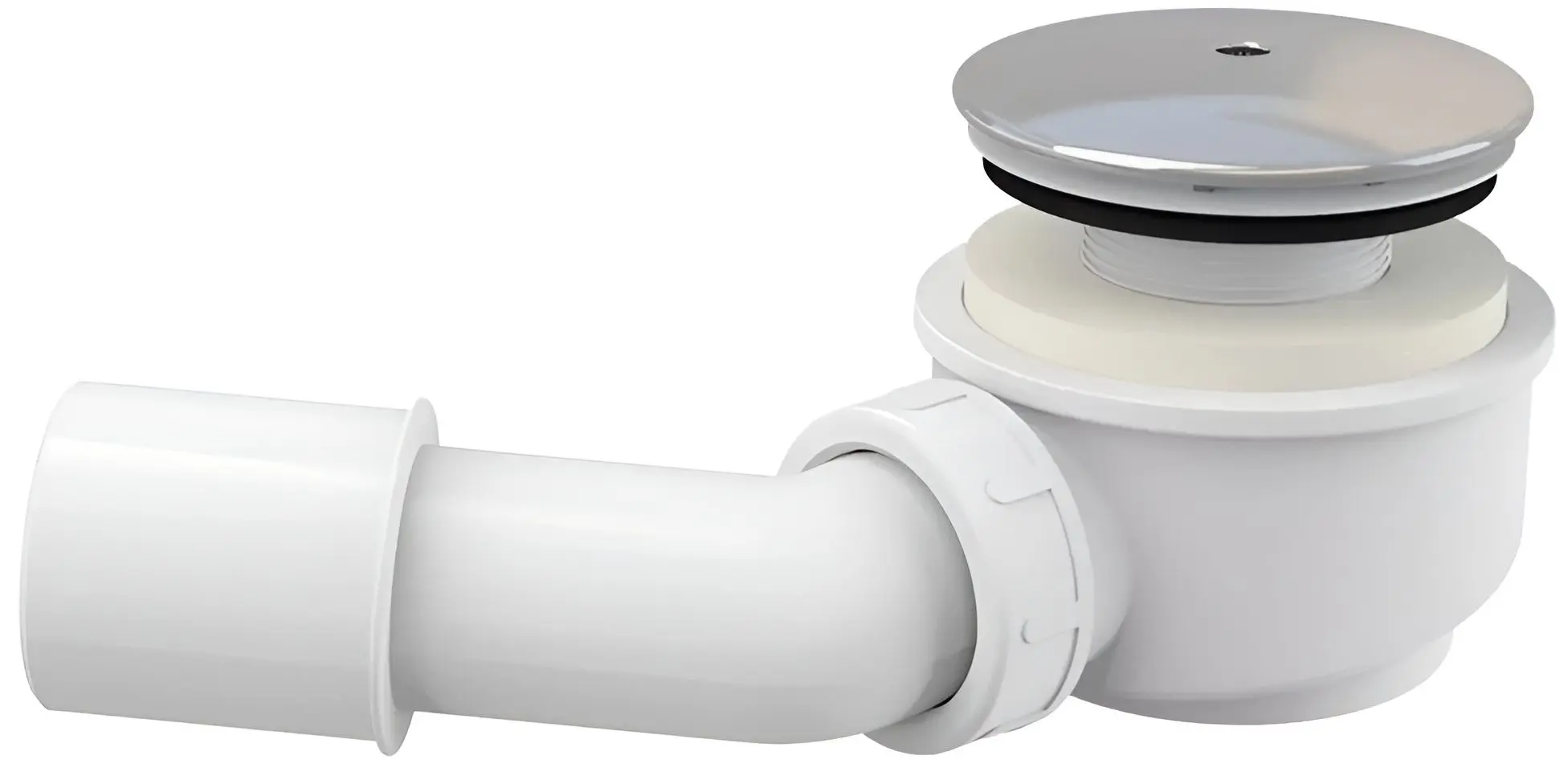 Sifon pentru cadita de dus Alcaplast A471CR-60 (White/Inox)