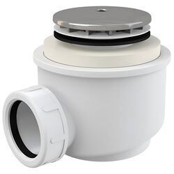 Сифон для душевого поддона Alcaplast A47CR-50 (White/Inox)
