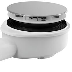 Сифон для душевого поддона Alcaplast A491CR (White/Inox) Thumb