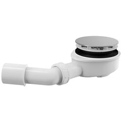 Сифон для душевого поддона Alcaplast A491CR (White/Inox)