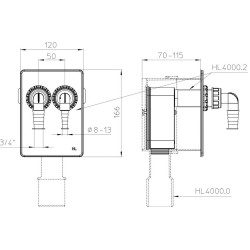 Kit pentru conectarea a 2 masini de spalat Hutterer & Lechner HL4000.2 Thumb