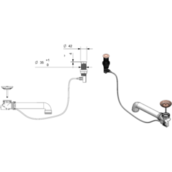 Sifon pentru chiuveta Reginox Push-Popup M1784 (Copper) Thumb