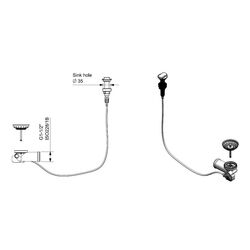 Сифон для мойки Reginox Pop-up R20357 (Inox) Thumb