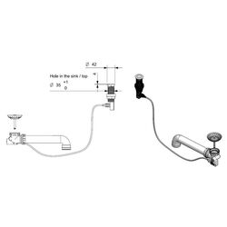 Sifon pentru chiuveta Reginox Push-Popup R35078 (Chrome) Thumb