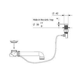 Sifon pentru chiuveta Reginox Push-Popup R35801 (Jet Black) Thumb