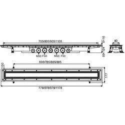 Душевой трап Wirquin Venisio Expert 30723959 800mm Thumb
