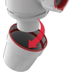 Sifon pentru lavoar Wirquin Neo 30950172 (White) Thumb