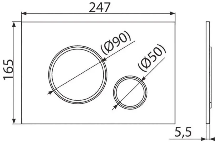 Кнопка смыва Alcaplast M676 (White)