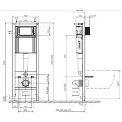 Instalare pentru vas WC Cersanit System 40 K97-524 (Blue) Thumb