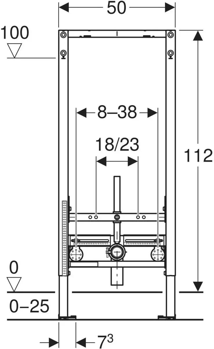 Инсталляция для биде Geberit Duofix 111.520.00.2