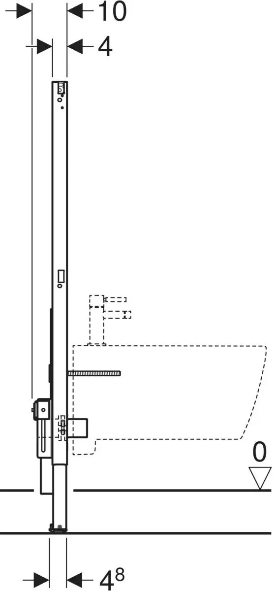 Инсталляция для биде Geberit Duofix 111.520.00.2
