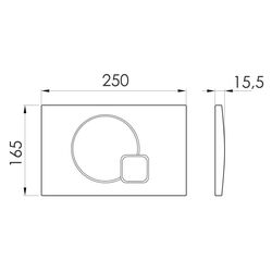 Кнопка смыва Imprese i7115PS (Chrome) Thumb