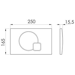 Кнопка смыва Imprese i7115PC (Chrome) Thumb