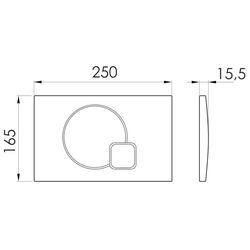 Кнопка смыва Imprese i7115PW (White) Thumb