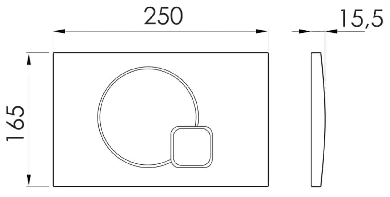 Кнопка смыва Imprese i7115PW (White)