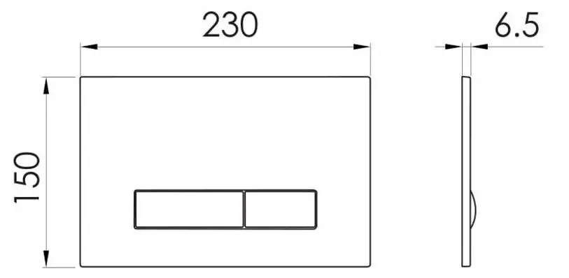 Кнопка смыва Imprese Pani i9100OLIpure (Chrome)